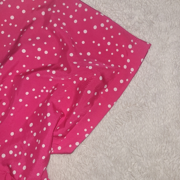 Shein Curve Pink Polka Dot Dress - Picture 5 of 7
